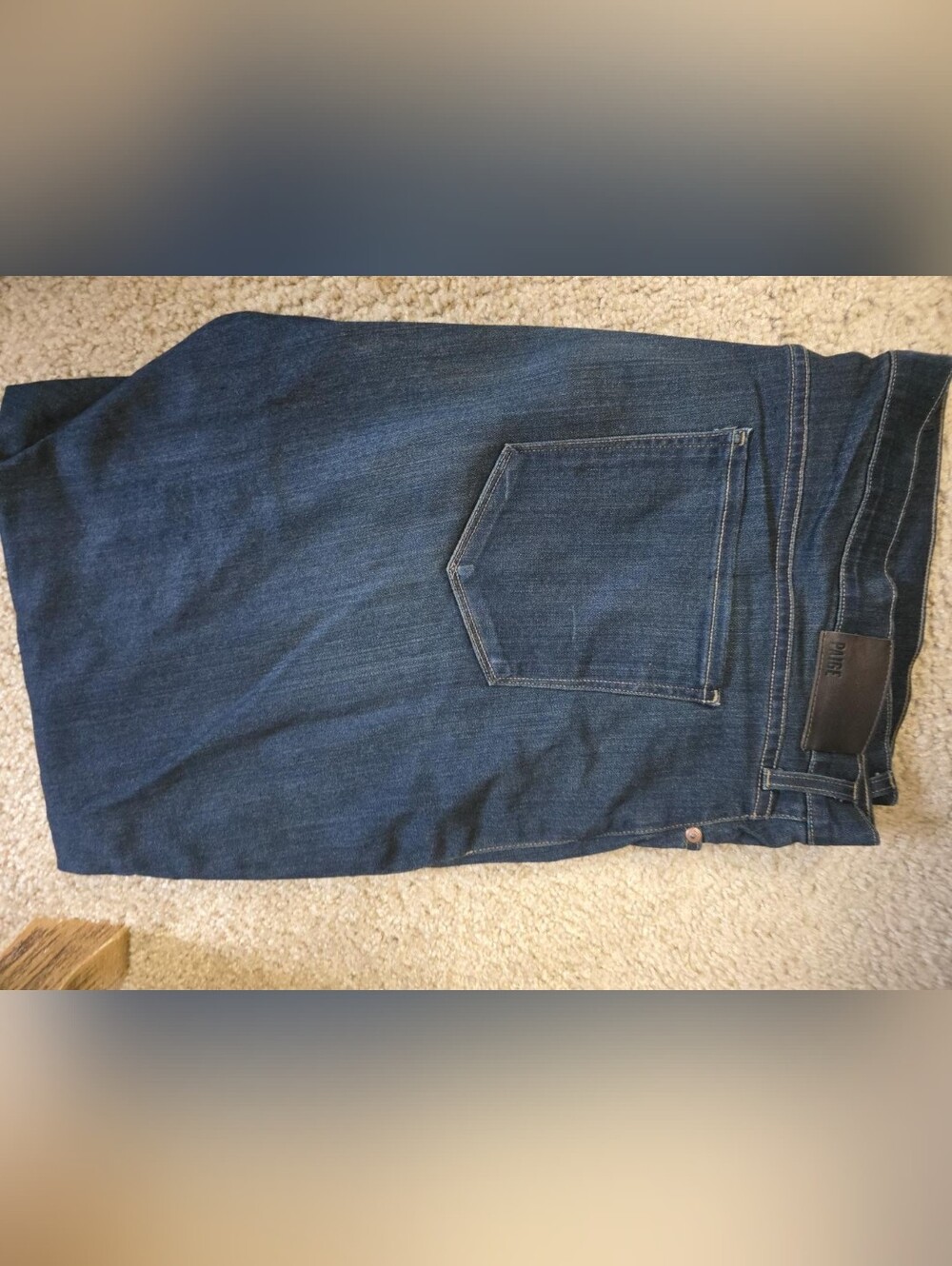 C021 PAIGE Federal Men's Jeans 44x30 Dark Blue Excellent Condition
